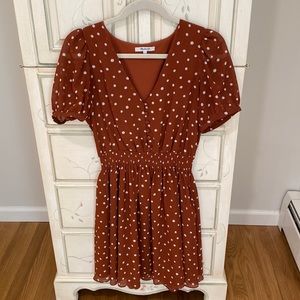Madewell polka dot short sleeve dress